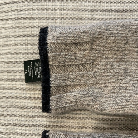 Mens Eddie Bauer Wool insulated fleece lined gloves M/L - Picture 5 of 7